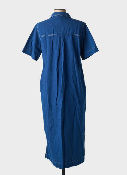 Robe mi-longue manches courtes manches courtes bleu NUDIE JEANS CO femme
