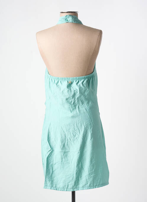 Robe courte sans manche sans manche bleu SOUVENIR femme