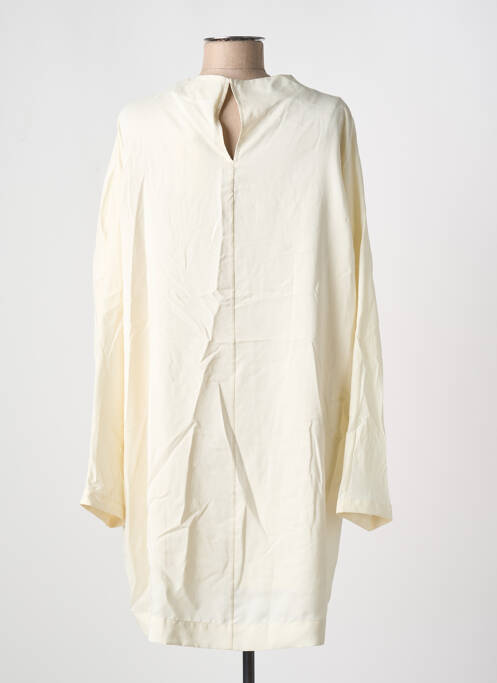 Robe mi-longue manches longues manches longues beige KARMA KOMA femme