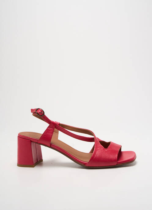 Sandales/nu pieds tissage satiné talon de 4 à 6cm rose KING TARTUFOLI femme