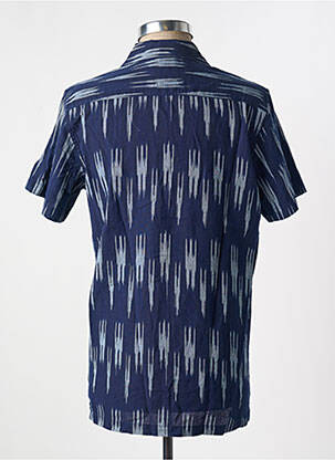 Chemise manches courtes poches bleu DSTREZZED homme