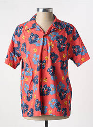 Chemise manches courtes poches rouge NUDIE JEANS CO homme