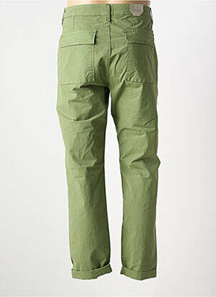 Pantalon droit tissage popeline taille normale vert DSTREZZED homme