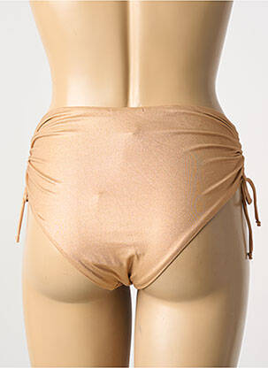 Bas de maillot de bain tissage satiné culotte beige ALBERTINE femme