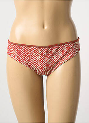 Bas de maillot de bain imprimé fantaisie culotte orange LA NOUVELLE femme