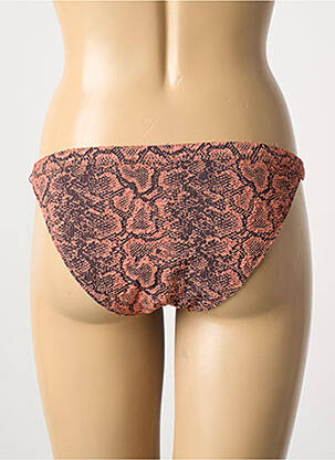 Bas de maillot de bain effet matière satinée culotte rose LOVE STORIES femme