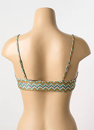 Haut de maillot de bain bretelles élastiquées ajustables brassieres vert ALBERTINE femme