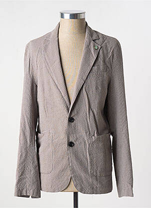 Blazer marron DSTREZZED pour homme