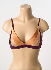 Haut de maillot de bain violet ALBERTINE pour femme seconde vue