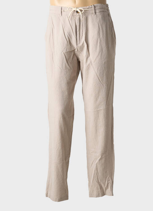Pantalon droit taille normale taille normale beige DSTREZZED homme