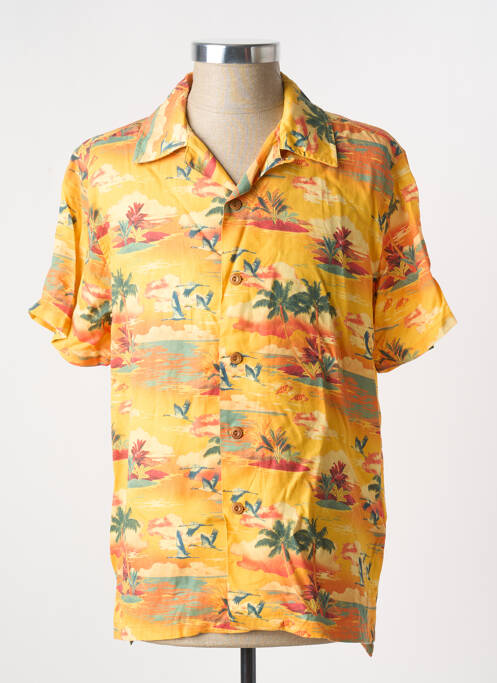 Chemise manches courtes jaune NUDIE JEANS CO pour homme