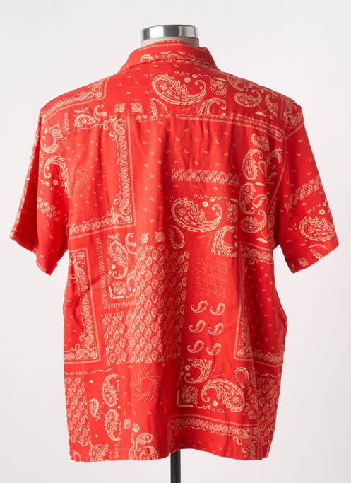 Chemise manches courtes rouge NUDIE JEANS CO homme