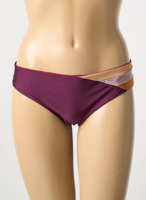 Bas de maillot de bain violet ALBERTINE pour femme