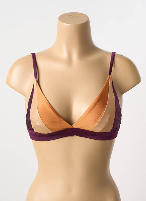 Haut de maillot de bain violet ALBERTINE pour femme