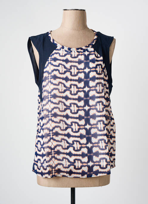 Blouse bleu ARELINE pour femme