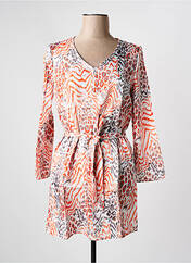 Robe courte orange ARELINE pour femme seconde vue