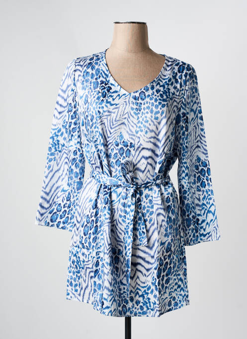 Robe courte bleu ARELINE pour femme