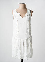 Robe mi-longue blanc ARELINE pour femme seconde vue