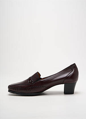 Mocassins tissage satiné talon de 4 à 6cm violet FLEXELL femme