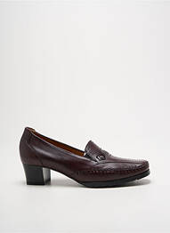 Mocassins tissage satiné talon de 4 à 6cm violet FLEXELL femme