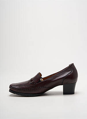 Mocassins tissage satiné talon de 4 à 6cm violet FLEXELL femme