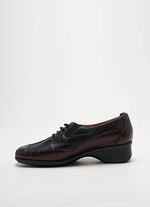 Derbies tissage satiné talon plat jusqu'à 3cm noir FLEXELL femme