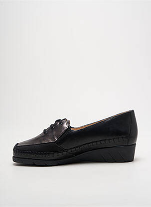 Chaussures de confort bout carré talon plat jusqu'à 3cm noir LUXAT femme