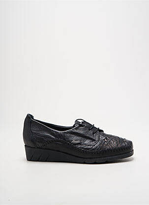 Chaussures de confort matière lisse talon plat jusqu'à 3cm noir LUXAT femme