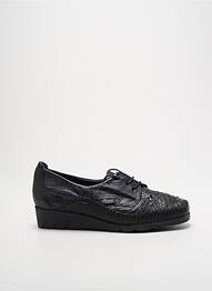 Chaussures de confort matière lisse talon plat jusqu'à 3cm noir LUXAT femme