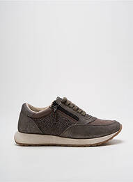 Baskets fermeture zip et lacets talon plat jusqu'à 3cm gris LES TROPEZIENNES PAR M.BELARBI femme