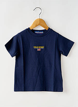 T-shirt stretch manches courtes bleu RALPH LAUREN garçon