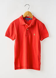 Polo stretch manches courtes orange RALPH LAUREN garcon