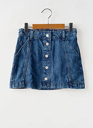 Jupe mi-longue coupe trapèze bleu TOMMY HILFIGER fille