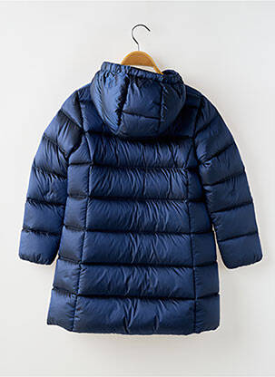 Doudoune manches longues a capuche bleu GEOX fille