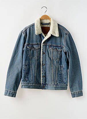 Veste casual finition intérieure fourrure synthétique bleu LEVI'S homme