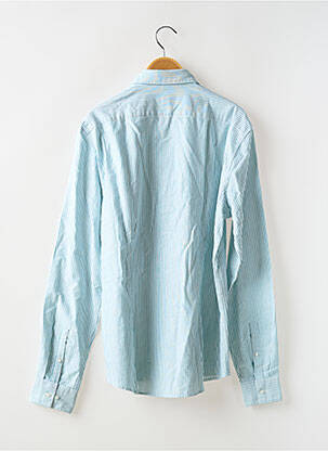 Chemise manches longues tissage popeline vert CALVIN KLEIN homme