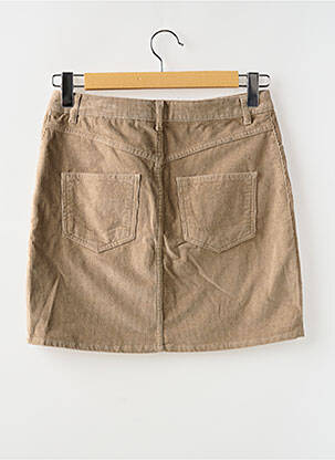 Jupe courte poches marron KNOWLEDGE COTTON APPAREL femme