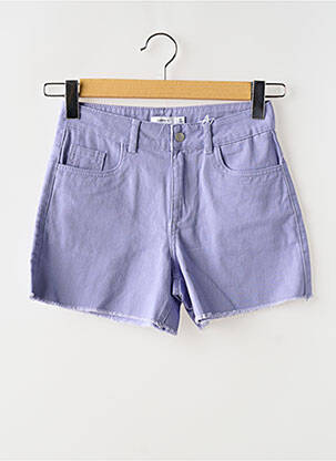 Short stretch taille ajustable violet NAME IT fille