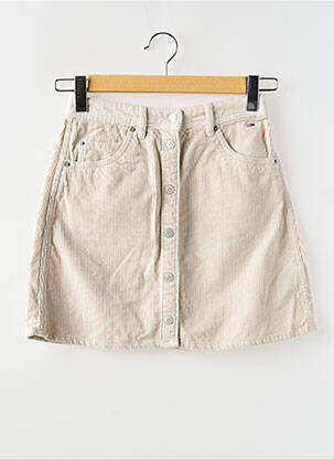 Jupe courte beige TOMMY HILFIGER pour femme