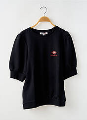 Sweat-shirt noir LA PETITE FRANCAISE pour femme seconde vue