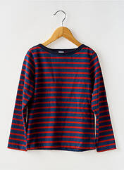 T-shirt rouge PETIT BATEAU pour garçon seconde vue
