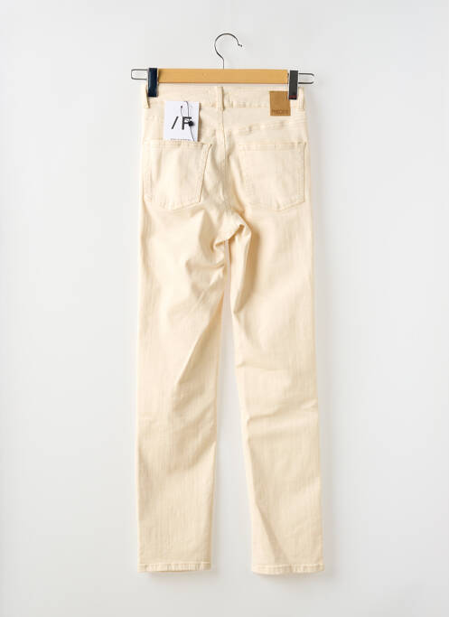 Jeans coupe slim beige PIECES pour femme