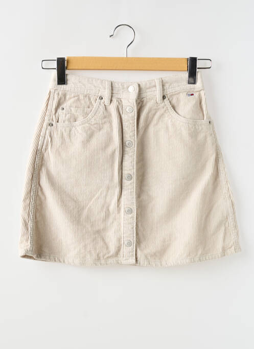 Jupe courte beige TOMMY HILFIGER pour femme