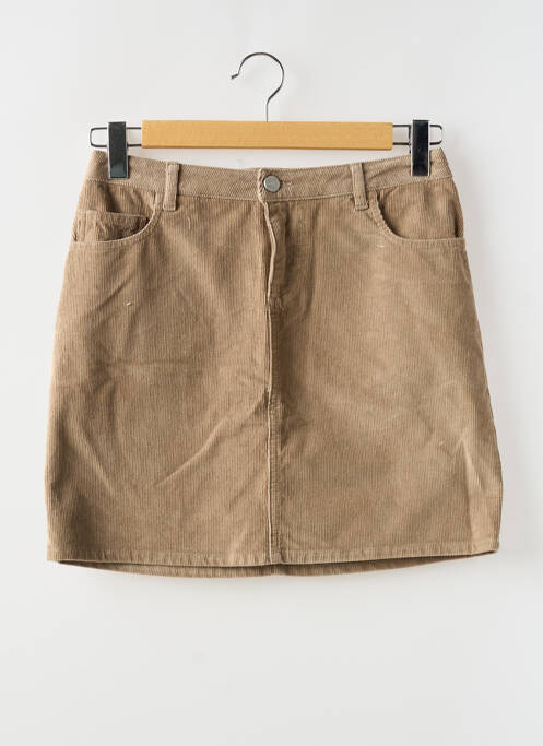 Jupe courte marron KNOWLEDGE COTTON APPAREL femme