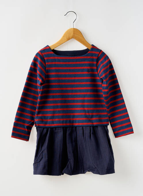 Robe mi-longue bleu PETIT BATEAU pour fille