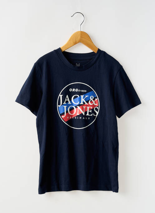 T-shirt bleu JACK & JONES pour garçon