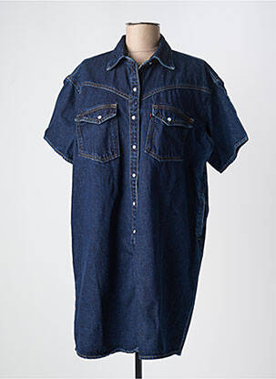 Robe courte manches courtes manches courtes bleu LEVI'S femme