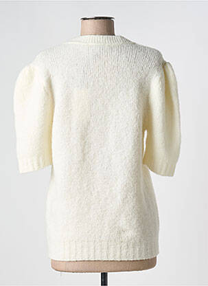 Pull stretch manches courtes beige LA PETITE FRANCAISE femme