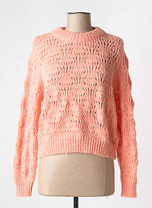 Pull stretch manches longues orange PIECES femme