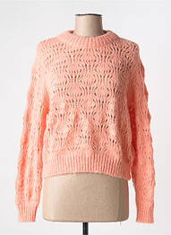 Pull stretch manches longues orange PIECES femme